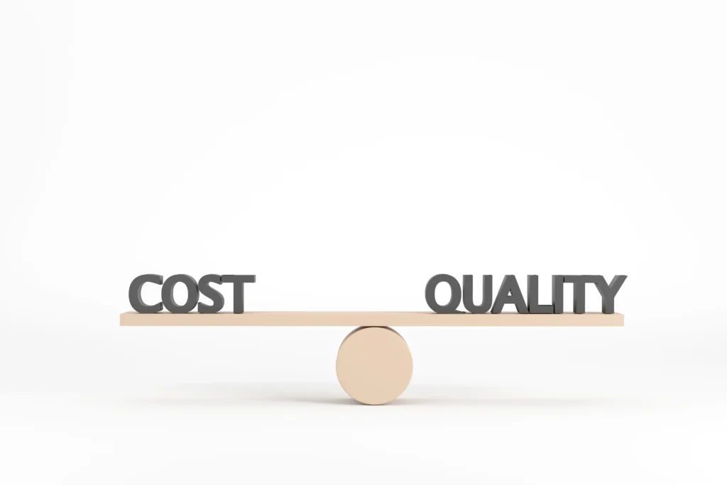 The image shows the comparison of cost and quality between lip blushing and other cosmetic procedures.