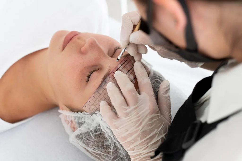 Microblading is a semi-permanent form of eyebrow enhancement